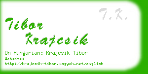 tibor krajcsik business card